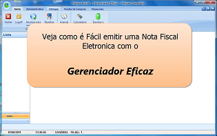 Como emitir Nfe com o Gerenciador Eficaz Como emitir Nfe com o Gerenciador Eficaz